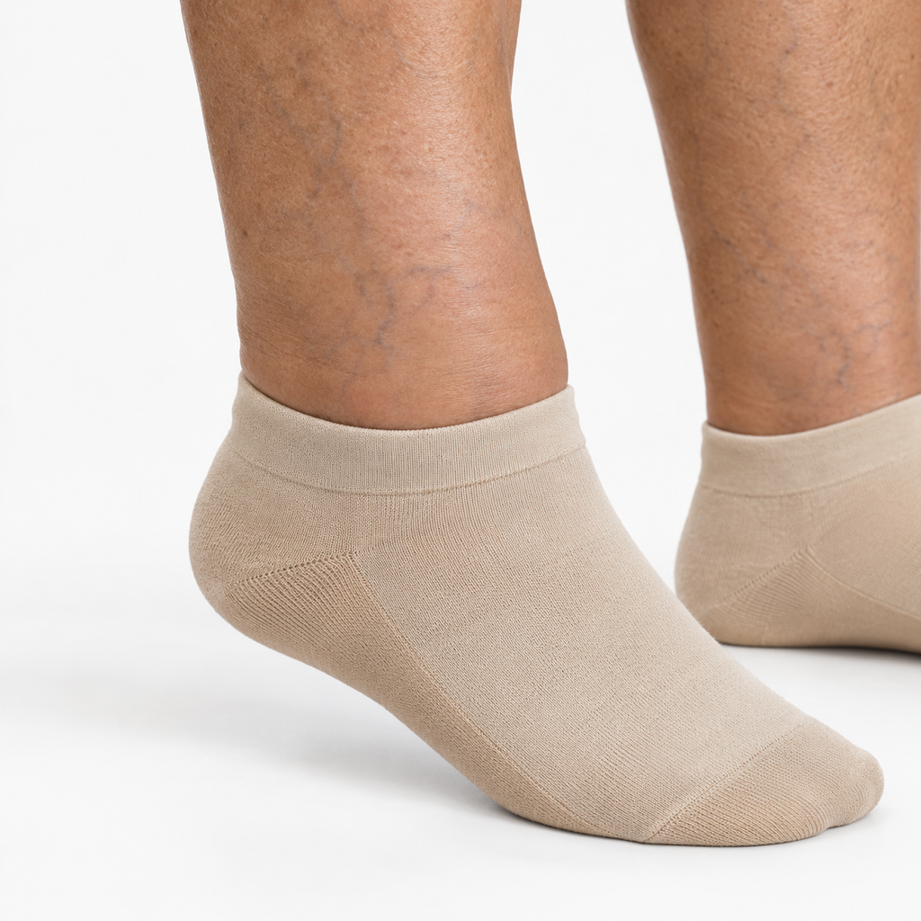 Ankle Bamboo Compression Socks – closeup
