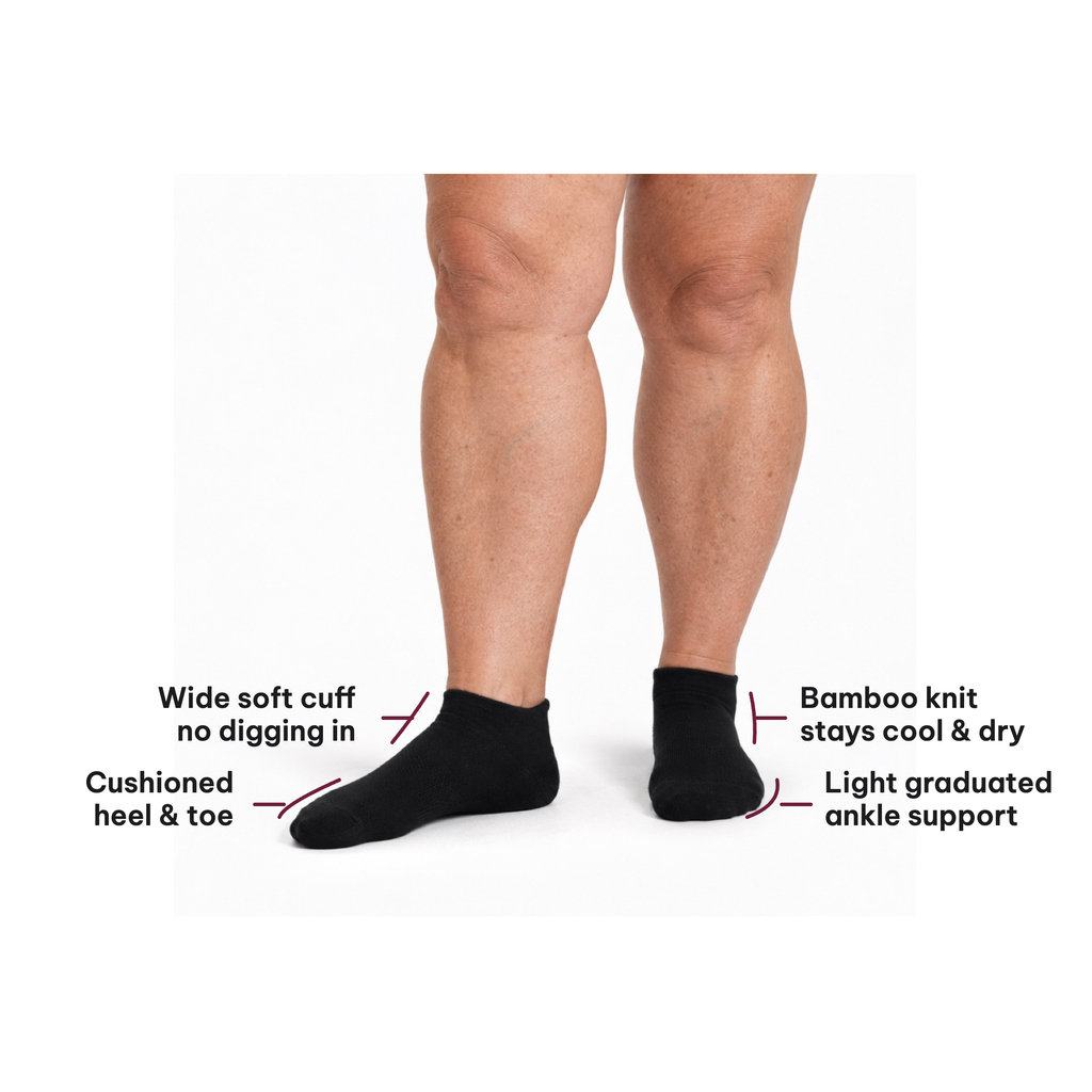 Ankle Bamboo Compression Socks – features