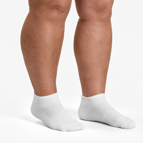 Ankle Bamboo Compression Socks – white