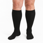 Bamboo Wide Compression Socks – black