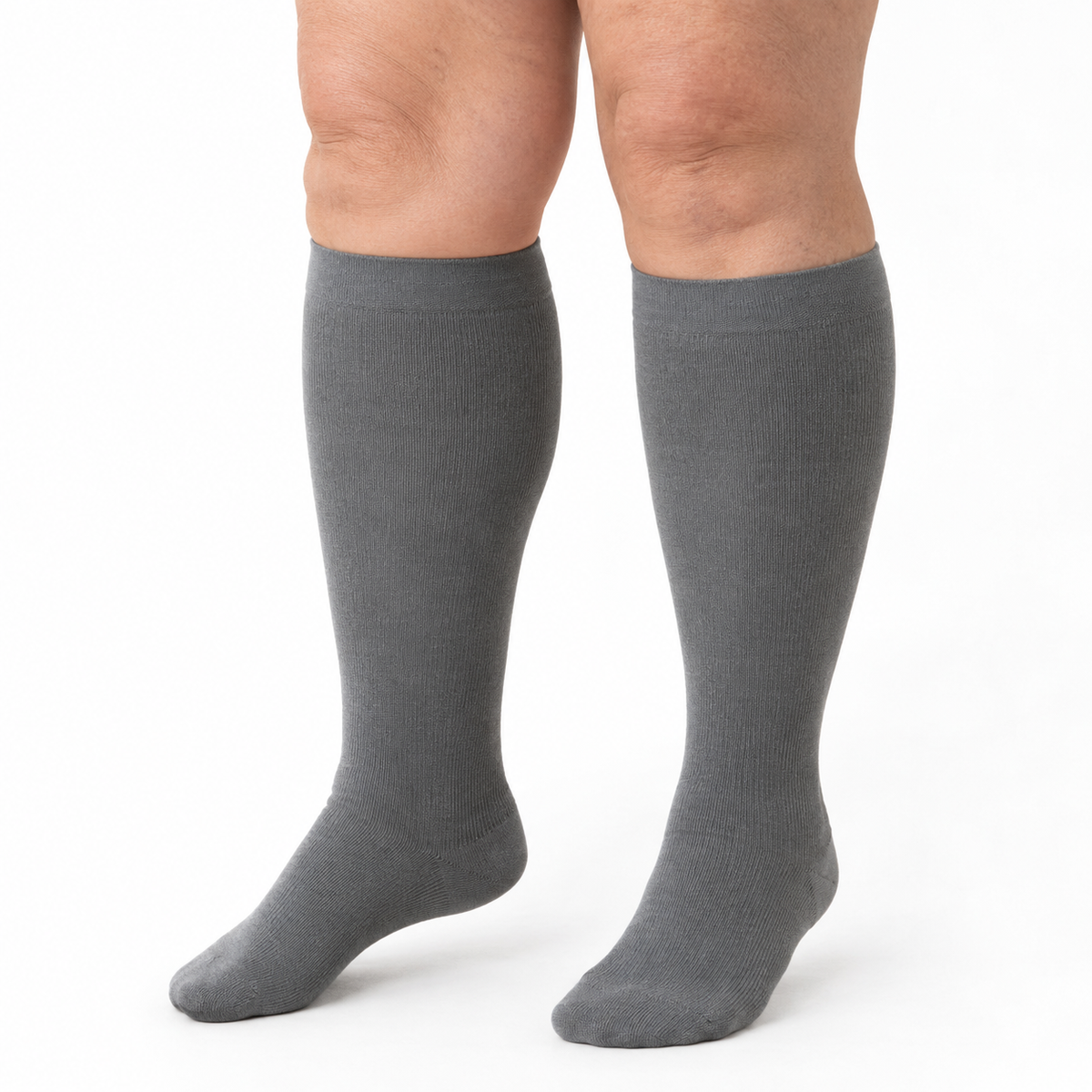 Bamboo Wide Compression Socks – gray