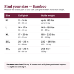 Bamboo Wide Compression Socks – sizechart