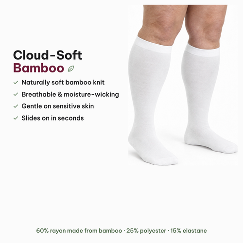 Bamboo Wide Compression Socks – Cloud-soft bamboo
