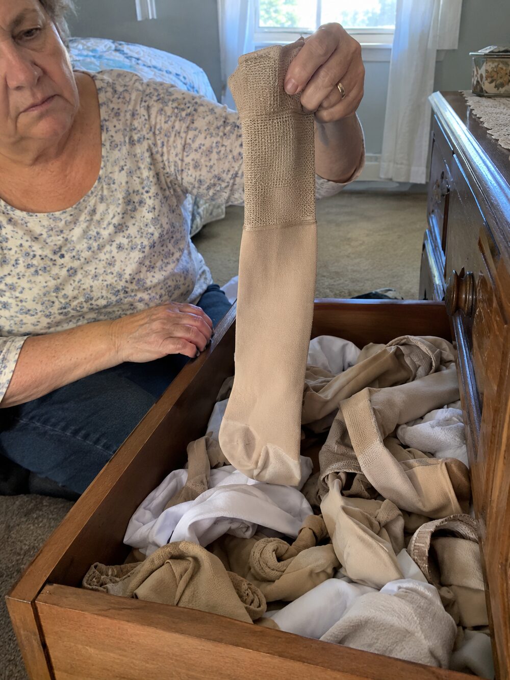 "A drawer full of compression socks I can't wear." You did what your doctor said — and still gave up.