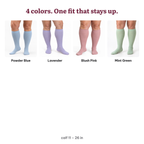 Bamboo Wide Compression Socks (Pastels) – colors